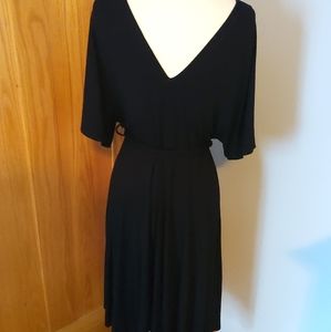 BCBG girl black batwing dress w/ belt